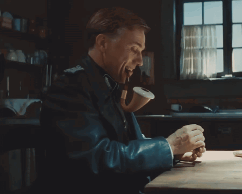 Inglourious Basterds Hans Landa GIF. This 498 x 399 animated GIF is part of our hans landa collection. Created by microptera. View the original animation…