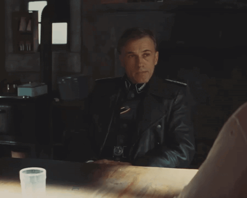 Inglourious Basterds Hans Landa GIF. This 498 x 399 animated GIF is part of our hans landa collection. Created by microptera. View the original animation…