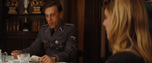 Inglourious Basterds Quentin Tarantino GIF. This 498 x 208 animated GIF is part of our hans landa collection. Related themes include question. Created by…