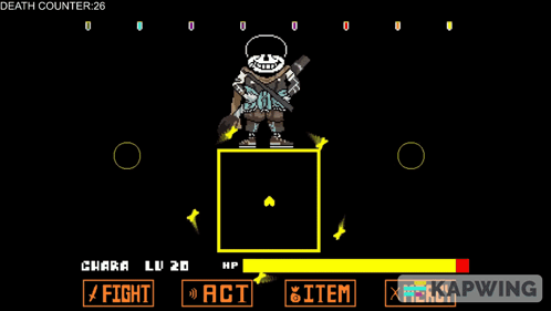 Ink Sans Fight Phase 2 GIF. This 498 x 281 animated GIF is part of our sans battle collection. Created by DjRobloxForLife. View the original animation…