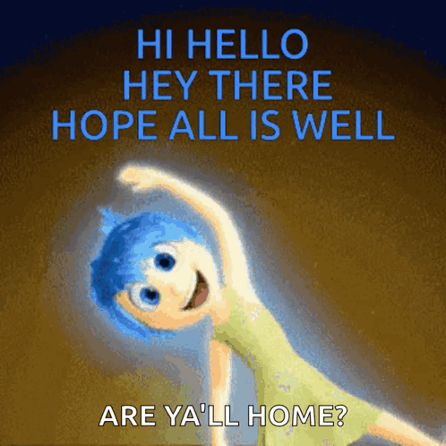 Inside Out Hi GIF. This 498 x 498 animated GIF is part of our hello is there anybody out there collection. Related themes include hello. Created by…