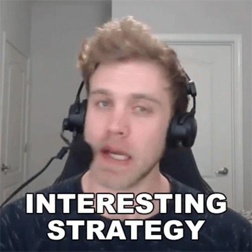 Interesting Strategy Dave Olson GIF. This 498 x 498 animated GIF is part of our thats a bold strategy cotton collection. Created by SMITE. View the original…