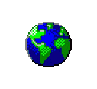 Internet Planet Earth Sticker