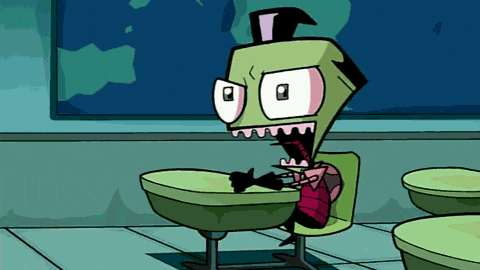 Invader Zim Kneel Down GIF