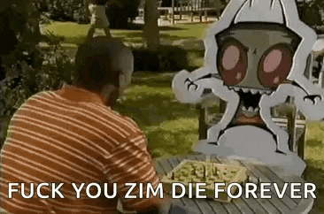 Invader Zim Zim Cardboard GIF