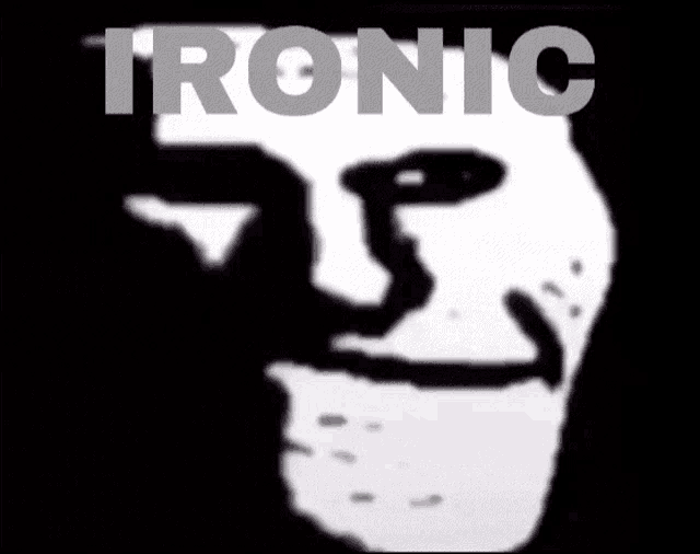 Ironic Troll Face GIF