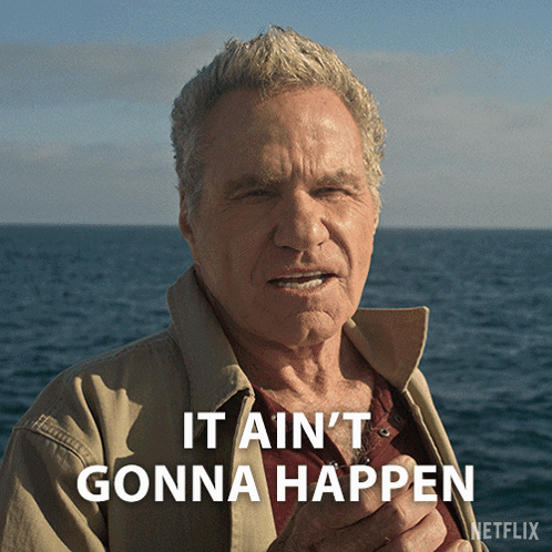 It Ain'T Gonna Happen John Kreese GIF