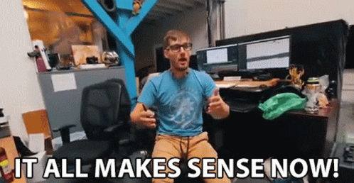 It All Make Sense Know All Clear GIF