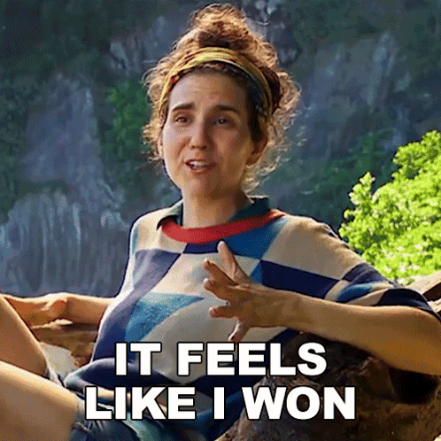 It Feels Like I Won Aubry Bracco GIF