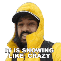 It Is Snowing Like Crazy Faisal Khan Sticker