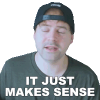 It Just Makes Sense Jared Dines Sticker