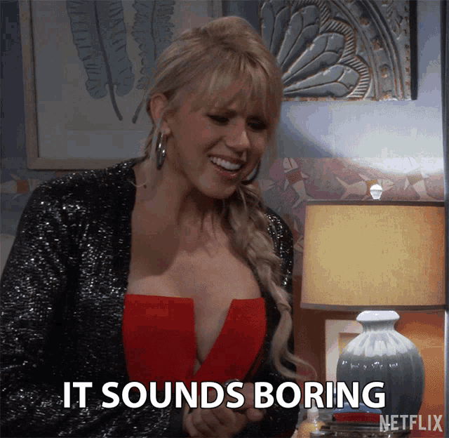 It Sounds Boring Dull GIF