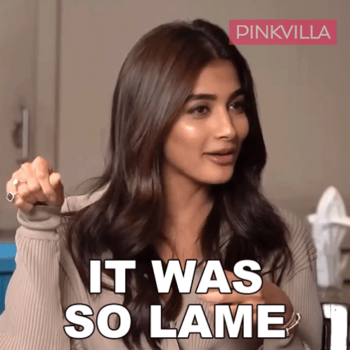 It Was So Lame Pooja Hegde GIF