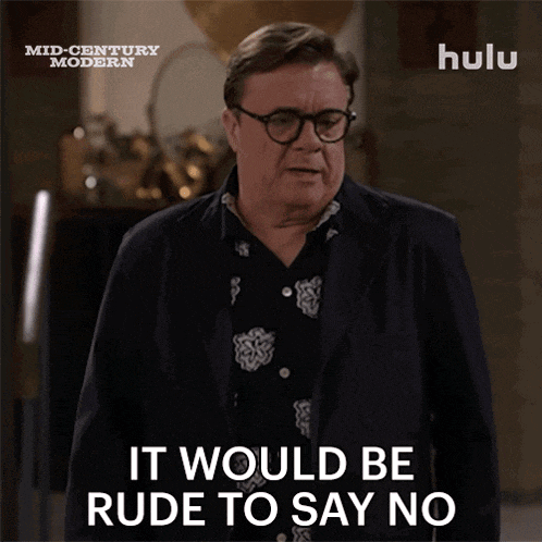 It Would Be Rude To Say No Bunny Schneiderman GIF