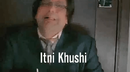 Itni Khushi Bollywood GIF. This 450 x 252 animated GIF is part of our mogambo khush hua collection. View the original animation, share it, or browse related…