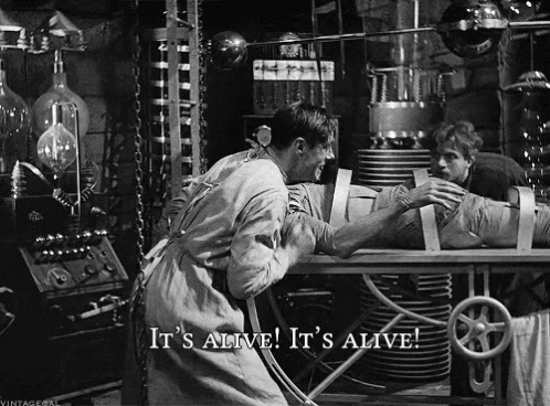 It'S Alive! It'S Alive! GIF