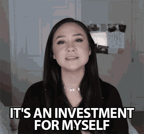 Its An Investment For Myself Treat Yo Self GIF