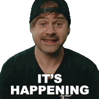 Its Happening Jared Dines Sticker