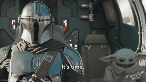It'S Time The Mandalorian GIF. This 498 x 281 animated GIF is part of our mandalorian this is the way collection. Related themes include star wars. Created…