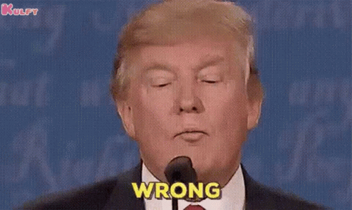 Its Wrong Trump GIF