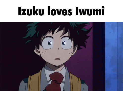 Izuku Midoriya Deku Mha My Hero Academia Yumeship Yume Canon Iwumi GIF