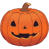 Jack-o-lantern Yellow Sticker