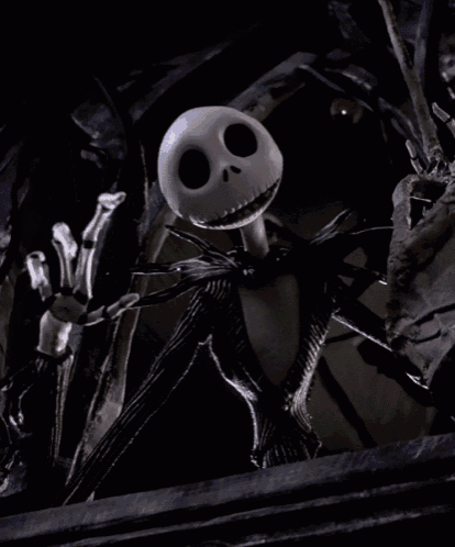 Jack Skelington Wave GIF