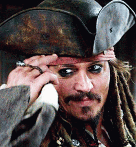 Jack Sparrow Hat Tip GIF