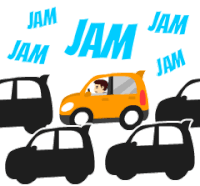 Jam Traffic Sticker