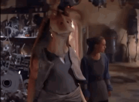 Jar Jar Binks Tongue GIF