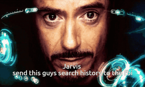 Jarvis Send This Guys Search History To The Fbi GIF
