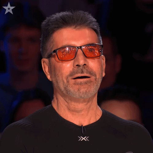 Jaw Dropped Simon Cowell GIF