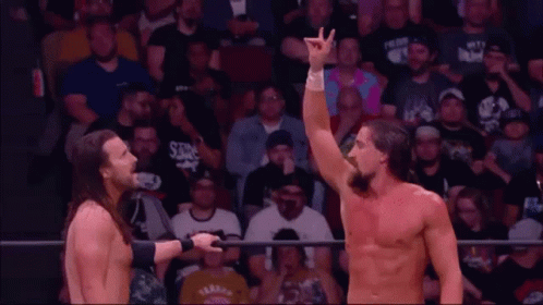 Jay White Adam Cole GIF