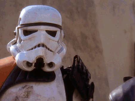 Jedi Mind Trick Obi Wan Kenobi Luke Skywalker Droids Stormtroopers These Aren'T The Droids We'Re Looking For GIF. This 453 x 340 animated GIF is part of our…