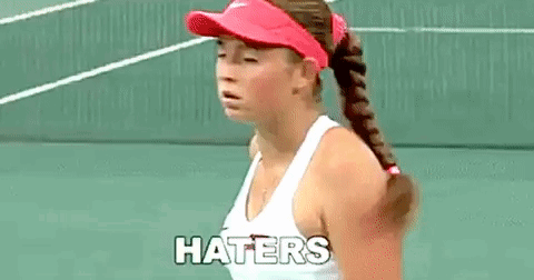 Jelena Ostapenko Haters GIF