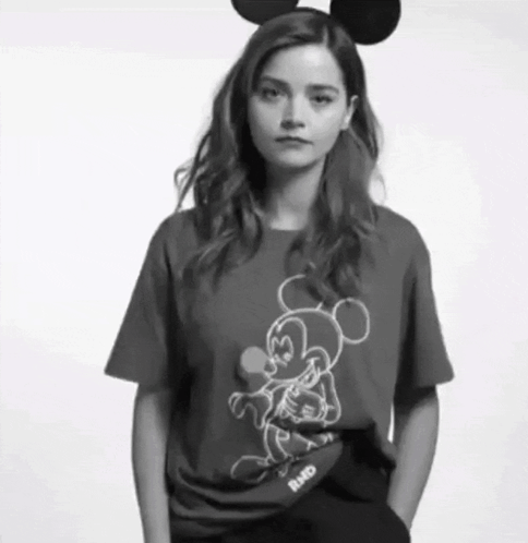 Jenna Coleman Mickey Mouse GIF. This 484 x 498 animated GIF is part of our jenna louise coleman collection. Related themes include cute, laughing, mickey…