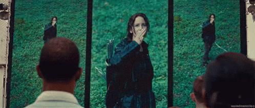 Jennifer Lawrence The Mocking Jay GIF. This 498 x 211 animated GIF is part of our hunger games salute collection. View the original animation, share it, or…