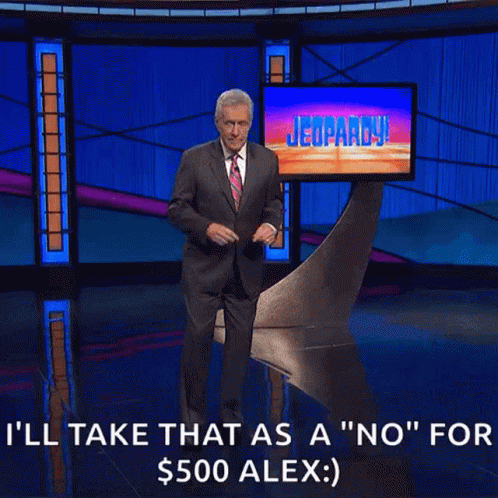 Jeopardy Alex Trebek GIF. This 498 x 498 animated GIF is part of our jeopardy music collection. Related themes include dance, tap dance. Created by…