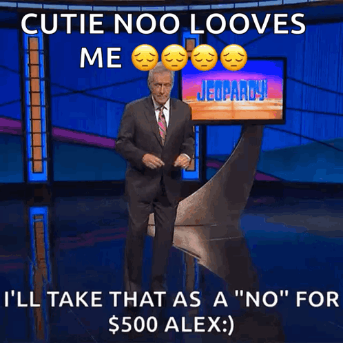Jeopardy Alex Trebek GIF. This 498 x 498 animated GIF is part of our jeopardy music collection. Related themes include dance, tap dance. Created by…