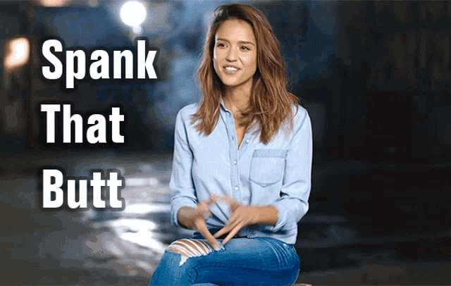 Jessica Alba Spanking GIF