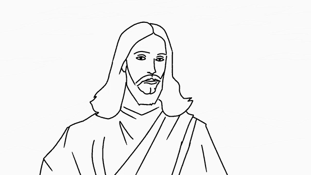 Jesus Nod Nod GIF