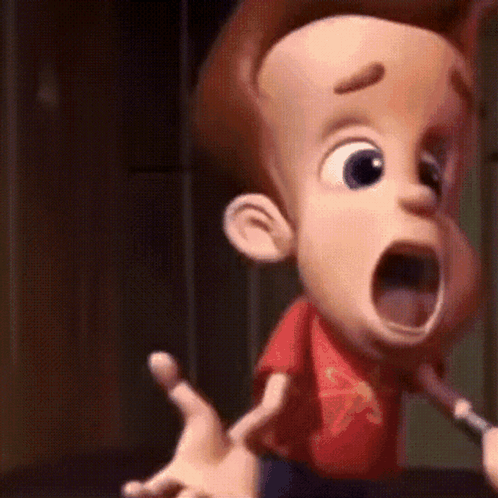 Jimmy Neutron Screaming GIF
