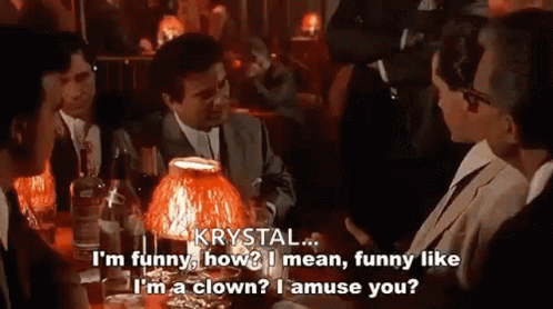 Joe Pesci I Amuse You GIF. This 498 x 278 animated GIF is part of our joe pesci casino collection. Created by StillDre. View the original animation, share…