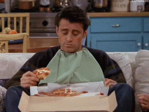 Joey Knows Whats Up GIF. This 498 x 374 animated GIF is part of our joey doesnt share food collection. Related themes include pizza. View the original…