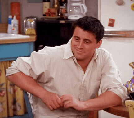 Joey Shocked GIF