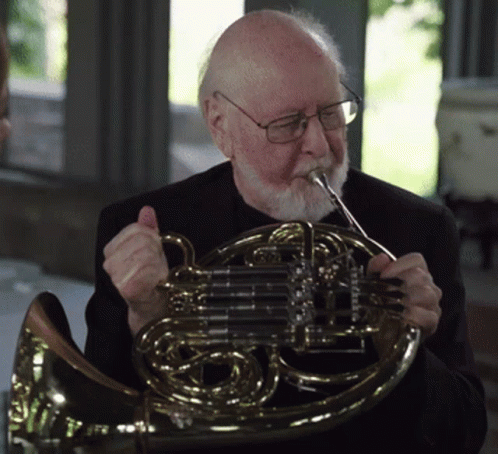 John Williams French Horn GIF. This 498 x 454 animated GIF is part of our mlg air horn collection. Created by SpartanJedi58. View the original animation…
