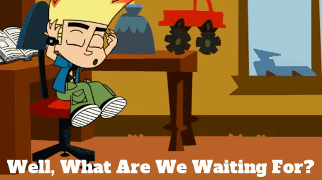 Johnny Test Well What Are We Waiting For GIF