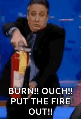 Jon Stewart Extinguish GIF