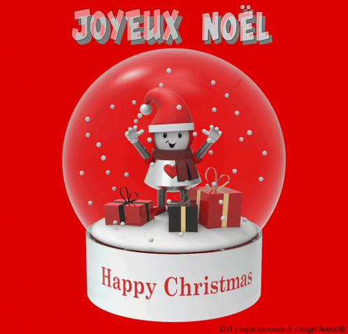 Joyeux Noel Robot GIF
