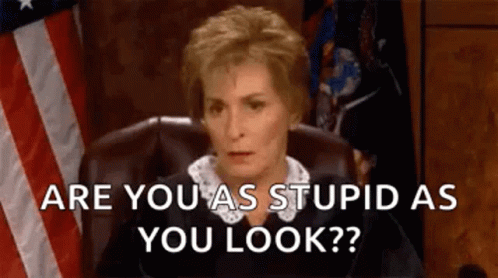 Judge Judy Judging You GIF. This 498 x 278 animated GIF is part of our stupid is as stupid does collection. Created by Tstramag. View the original…